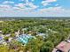 Aerial view of multiple tennis courts and lush scenery, a sprawling outdoor complex for recreation at 5354 Myrtle Wood # 50, Sarasota, FL 34235