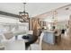 Spacious open-concept design with a kitchen that includes a large island, breakfast nook, and stainless appliances at 652 Ohio Pl, Sarasota, FL 34236