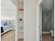 Hallway leading to the bedroom and bathroom at 750 N Tamiami Trl # 1203, Sarasota, FL 34236