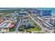 Stunning aerial view captures the coastal charm and beautiful surroundings of this desirable neighborhood at 845 Benjamin Franklin Dr # 106, Sarasota, FL 34236