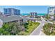 Aerial view of complex with views to the ocean at 845 Benjamin Franklin Dr # 106, Sarasota, FL 34236