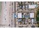 Aerial view of the real estate showcasing proximity to the beach and other amenities at 901 Gulf S Dr # 3, Bradenton Beach, FL 34217