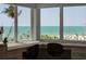 Ocean view workspace, perfect for a serene work environment with a view to the turquoise waters at 9265 Blind Pass Rd, Sarasota, FL 34242