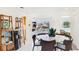 Dining area providing views of the water and featuring a stylish shelf at 10008 Spoonbill E Rd, Bradenton, FL 34209