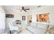 Bright living area with casual seating, decorative accents, and convenient kitchen access at 10008 Spoonbill E Rd, Bradenton, FL 34209
