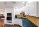 Kitchen area featuring built-in microwave oven at 1411 70Th Nw St, Bradenton, FL 34209