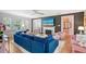 Inviting living room with a fireplace, comfortable seating, and stylish decor at 1960 Lincoln Dr, Sarasota, FL 34236