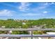 Balcony with views of a lush landscape and the city skyline at 2450 Harbourside Dr # 233, Longboat Key, FL 34228