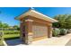 Community mailbox structure with stone accents and well-maintained landscaping at 3684 Fescue Ln, Sarasota, FL 34232