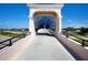 Unique Legacy Trail pedestrian bridge with covered walkway, providing safe passage over busy highway at 3730 Cadbury Cir # 631, Venice, FL 34293