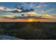 Picturesque sunset view over a canopy of lush trees with colorful clouds above the horizon at 4517 Pinfish Ln, Palmetto, FL 34221