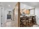Kitchen with granite counters, stainless appliances, and bar stool seating at 6236 Midnight Pass Rd # 300, Sarasota, FL 34242