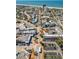 Aerial view of the community, including the beach and the commercial district at 717 Treasure Boat Way, Sarasota, FL 34242