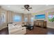 Beautiful Gathering room with water views and ample seating at 7342 Captain Kidd Ave, Sarasota, FL 34231