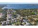 Aerial shot of a residential area showcasing property's proximity to bayou and nearby neighborhoods at 8314 9Th Avenue Nw Ter, Bradenton, FL 34209