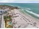 Breathtaking aerial view of the coastline featuring white sand beaches and crystal-clear turquoise water at 915 Seaside Dr # 405 Weeks 22-23, Sarasota, FL 34242