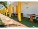 Exterior shot of cabana area with seating at 915 Seaside Dr # 405 Weeks 22-23, Sarasota, FL 34242