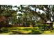 Spacious backyard with mature trees, wooden fence, and plenty of room for outdoor activities at 1613 6Th W St, Palmetto, FL 34221