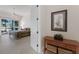 Main bedroom with natural light coming through sliding glass doors onto the back porch at 2309 Chardonnay Ter, Parrish, FL 34219