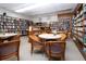 A well-stocked library with comfortable seating for reading and relaxation at 3690 Pinecrest St # 124, Sarasota, FL 34232