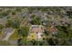 Bird's eye view of a beautiful house in a well-maintained neighborhood with a pool and mature trees at 3736 Fontainebleau St, North Port, FL 34287