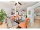 Bright dining area providing access to living area, kitchen, and outdoor space at 3736 Fontainebleau St, North Port, FL 34287
