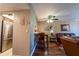 View of the dining area adjacent to kitchen, living room, with seating for four at 519 Albee Farm Rd # 201, Venice, FL 34285