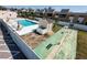 Beautiful pool and shuffleboard area offers relaxation and activity in a well-maintained setting at 519 Albee Farm Rd # 201, Venice, FL 34285