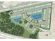 Community map showcasing the layout of homes, streets, lakes, and green spaces at 5905 Biscotti St, Nokomis, FL 34275