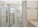 Bathroom with a shower stall and a toilet, and lots of open space at 6415 39Th W Ave, Bradenton, FL 34209