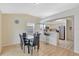 Kitchen and Dining Area features a breakfast bar, and stainless steel appliances at 6415 39Th W Ave, Bradenton, FL 34209