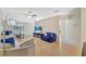 A spacious living room with wood floors and modern decor at 6415 39Th W Ave, Bradenton, FL 34209
