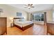 Bright main bedroom with ceiling fan and neutral decor at 6415 39Th W Ave, Bradenton, FL 34209