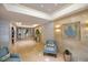 Elegant lobby area features marble floors, modern lighting, and comfortable seating at 675 Longboat Club Rd # 23A, Longboat Key, FL 34228