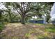 Spacious backyard with mature trees, perfect for outdoor living at 1823 8Th E Ave, Bradenton, FL 34208