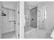 Modern bathroom with walk-in shower featuring stylish tile work and glass enclosure at 224 Chilson Ave, Anna Maria, FL 34216