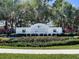Silverleaf community sign surrounded by manicured landscaping, showcasing the entrance and curb appeal at 4318 Deep Creek Ter, Parrish, FL 34219
