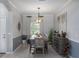 Formal dining room with elegant lighting, neutral decor and space for a dining set at 4318 Deep Creek Ter, Parrish, FL 34219