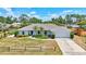 Charming single-story home featuring a two-car garage, well-maintained landscaping, and a inviting walkway at 519 Bayview Ave, Osprey, FL 34229