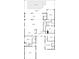Detailed floor plan showcases the layout of a spacious home with a swimming pool and screened porch at 5502 Tidewater Preserve Blvd, Bradenton, FL 34208
