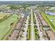A view from above displaying the community and the neighboring golf course at 5528 Palmer Cir # 204, Lakewood Ranch, FL 34211
