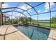Beautiful screened-in pool and spa provide the perfect space for relaxation and entertainment at 6535 Clairborne Ln, Bradenton, FL 34211
