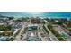 An aerial view of a beach city with buildings and traffic along the coastline at 9630 Club South Cir # 6201, Sarasota, FL 34238