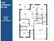 Floor plan of the Harbor Plan showcasing 3 bedrooms and 2 baths at Lot 17 Simberg St # Blk 1263, North Port, FL 34291