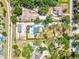 Aerial view of a home featuring a large lot with a private pool at 1518 Stoeber Ave, Sarasota, FL 34232
