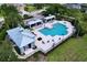 Aerial view of the community pool and lounge area, offering a resort-style experience at 16848 Rosedown Gln, Parrish, FL 34219