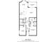 Detailed floor plan showcasing the layout of the 1150 sq ft home with a screened porch at 17902 Gawthrop Dr # 107, Bradenton, FL 34211