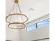 Modern brass chandelier with an up-close perspective at 1842 Kenilworth St, Sarasota, FL 34231