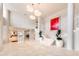 Grand lobby featuring pristine marble floors, staircase, modern light fixtures, and elegant seating at 2301 Gulf Of Mexico Dr # 36N, Longboat Key, FL 34228