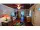 Comfortable living room with hardwood floors, natural light, and unique decor at 2906 Arlington St, Sarasota, FL 34239